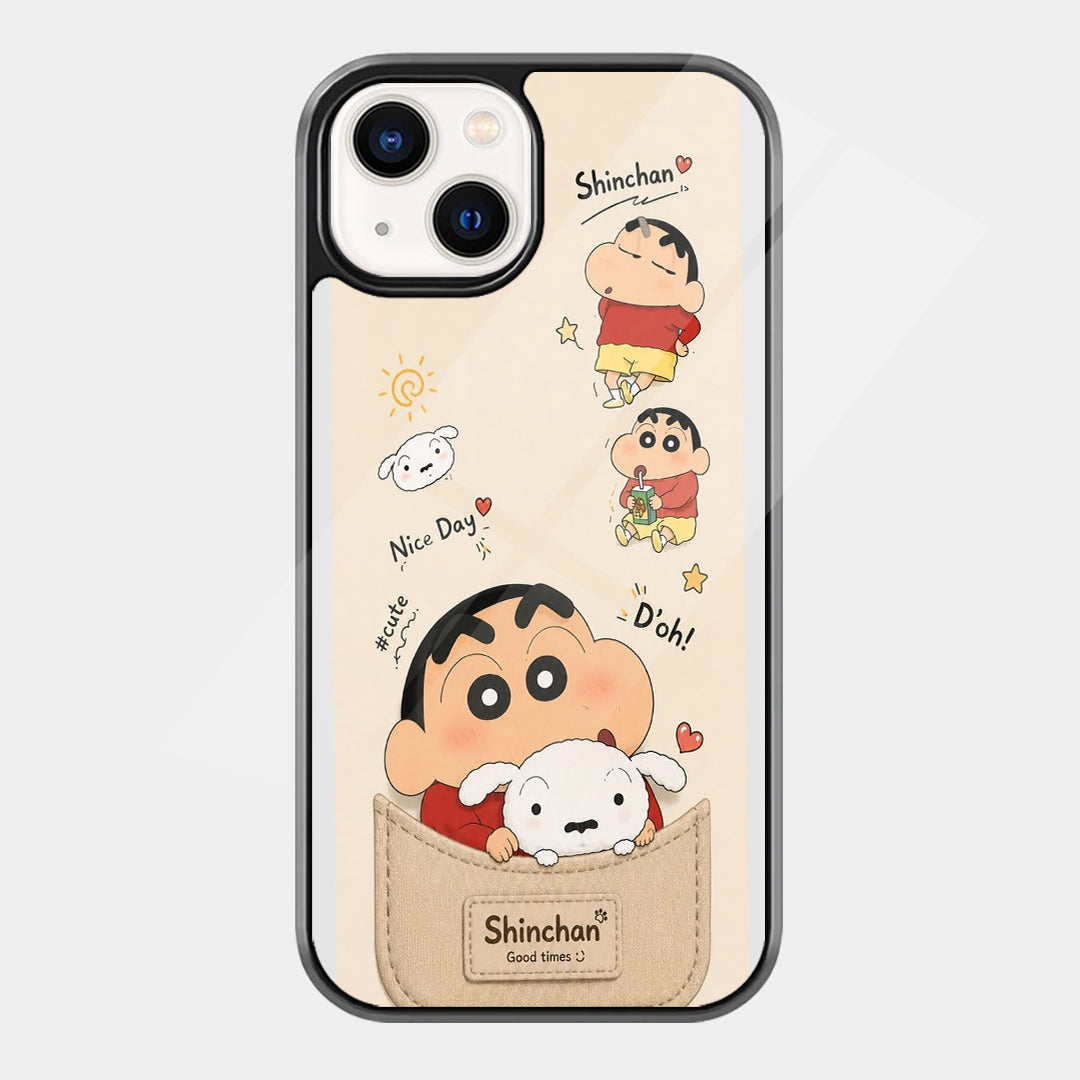 Shin Chan Doodles iPhone case - front view