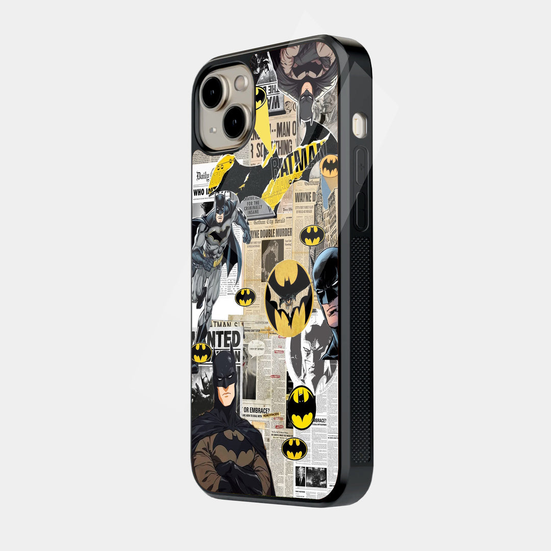 Batman Sticker Collage iPhone case - side view
