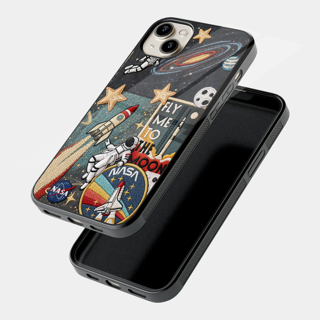 NASA Space Adventure iPhone case - angled view