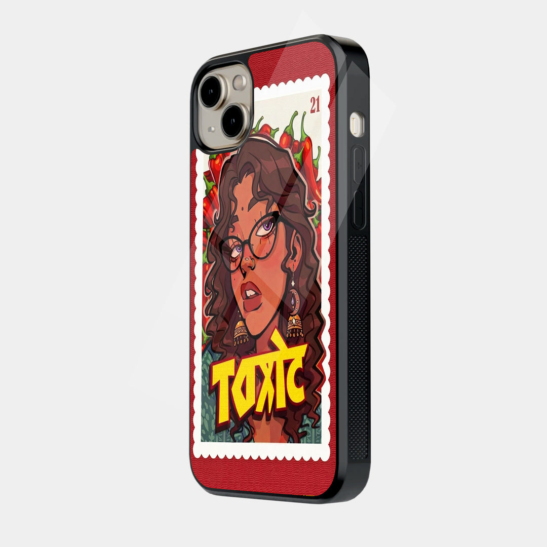 Toxic Pop Art Portrait iPhone case - side view