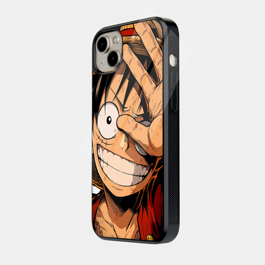 Grinning Luffy iPhone case - side view