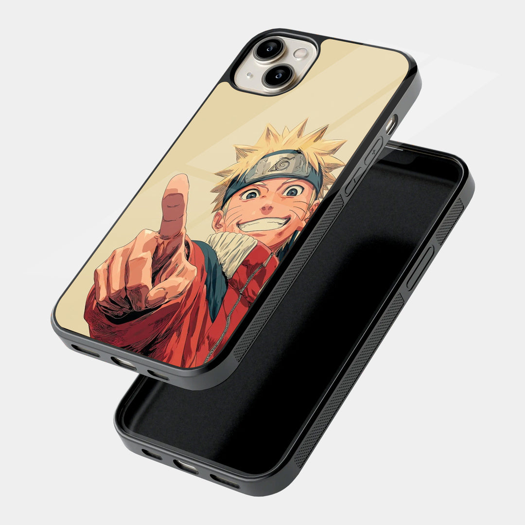 Naruto Reaching Out iPhone case - angled view