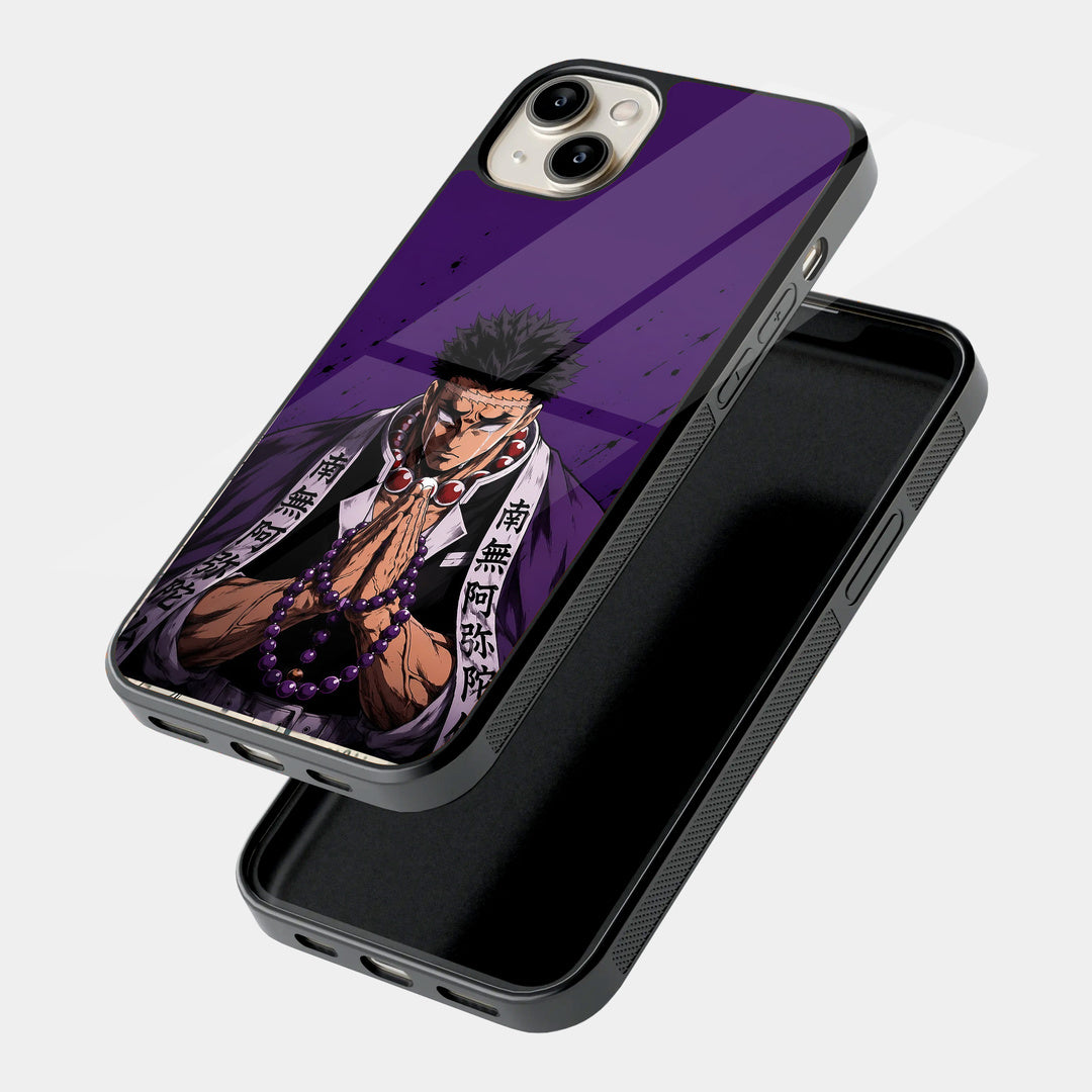 Anime Warrior in Purple iPhone case - angled view
