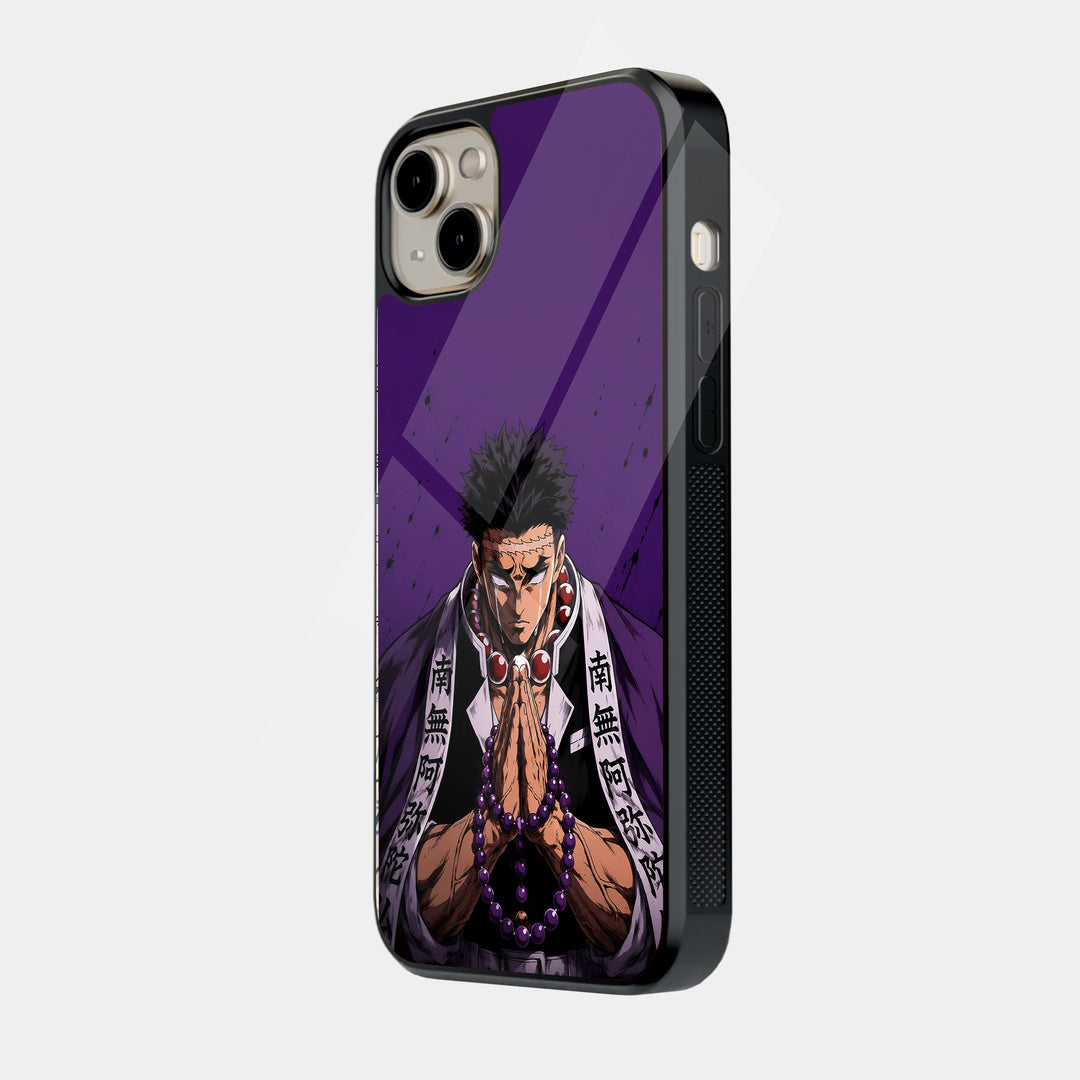Anime Warrior in Purple iPhone case - side view