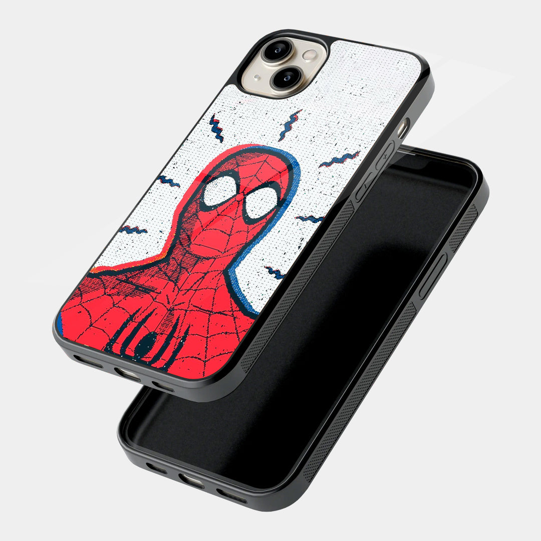 Classic Spider-Man iPhone case - angled view