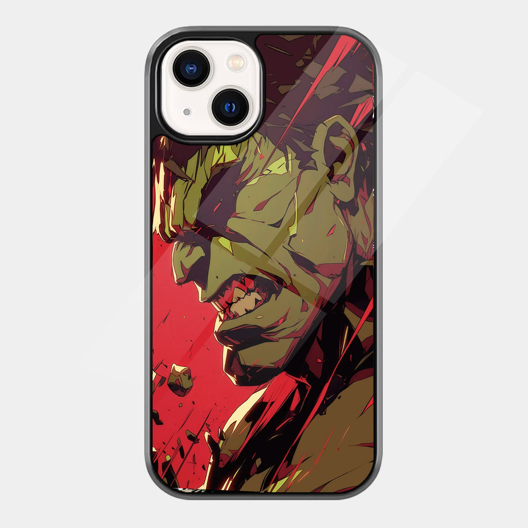 Hulk Portrait iPhone case - front view