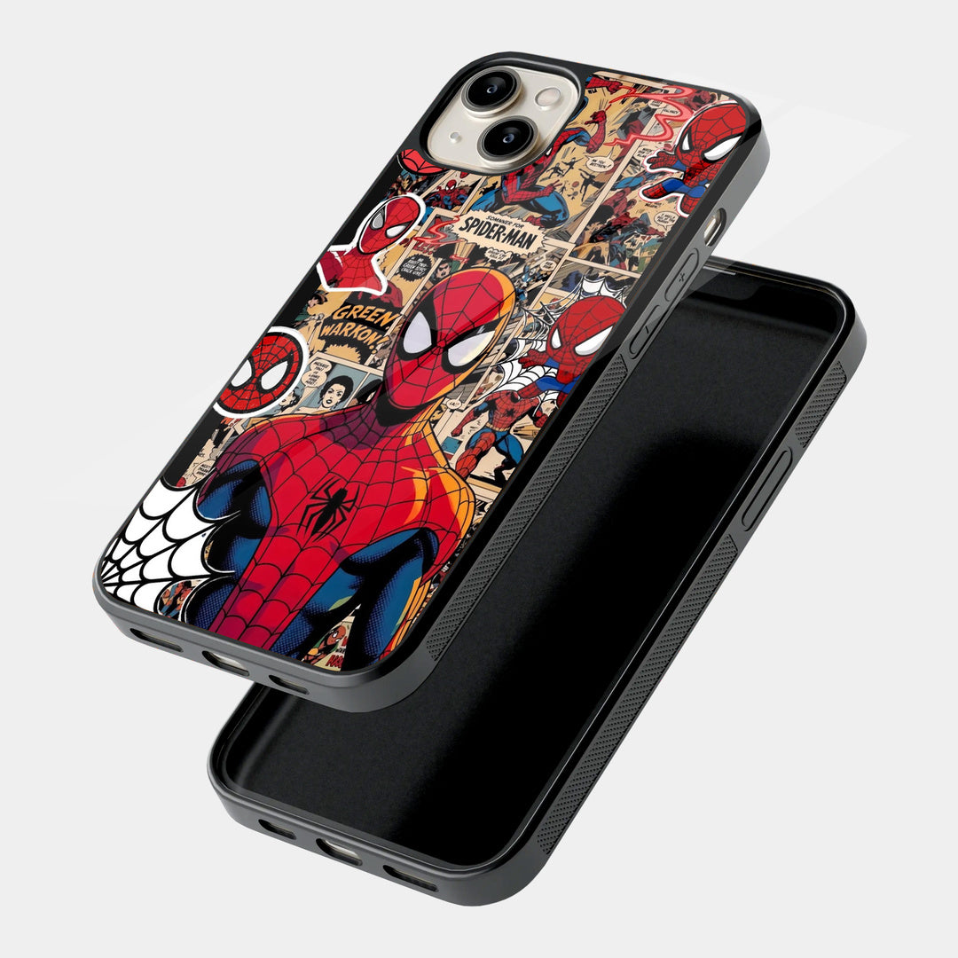 Spider-Man Comic Portrait iPhone case - angled view