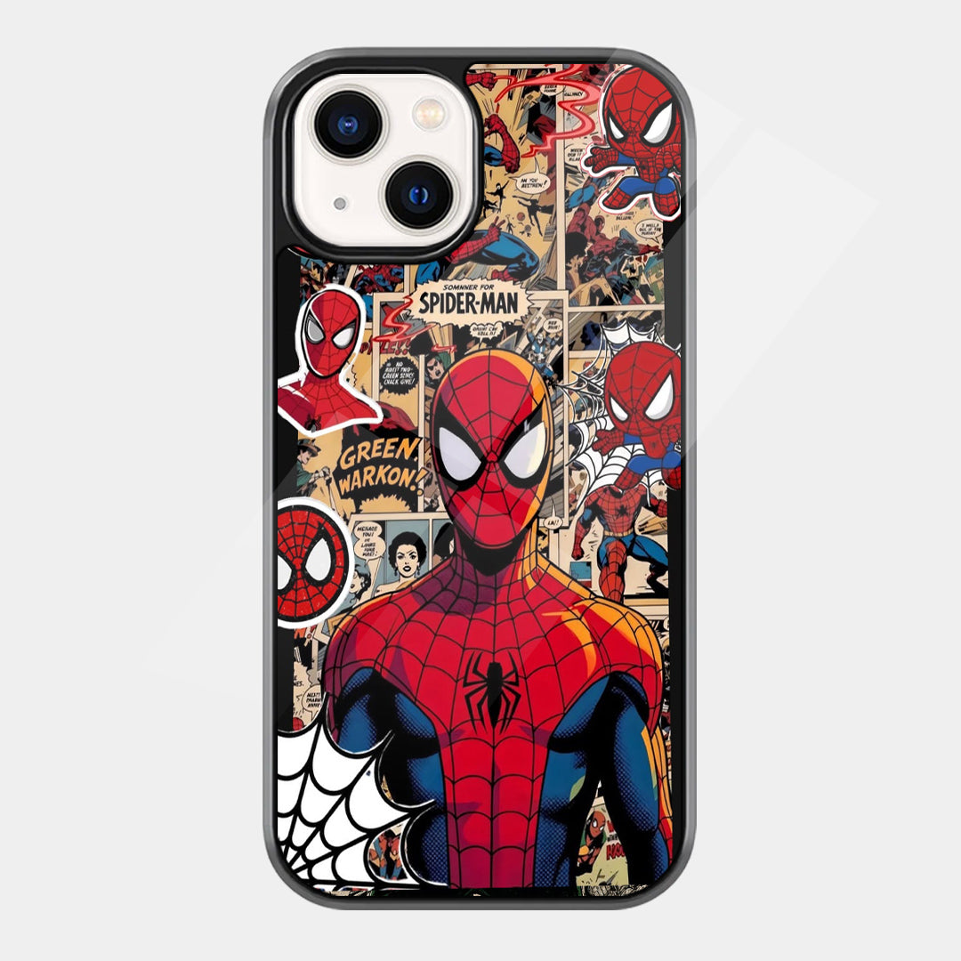 Spider-Man Comic Portrait iPhone case - front view