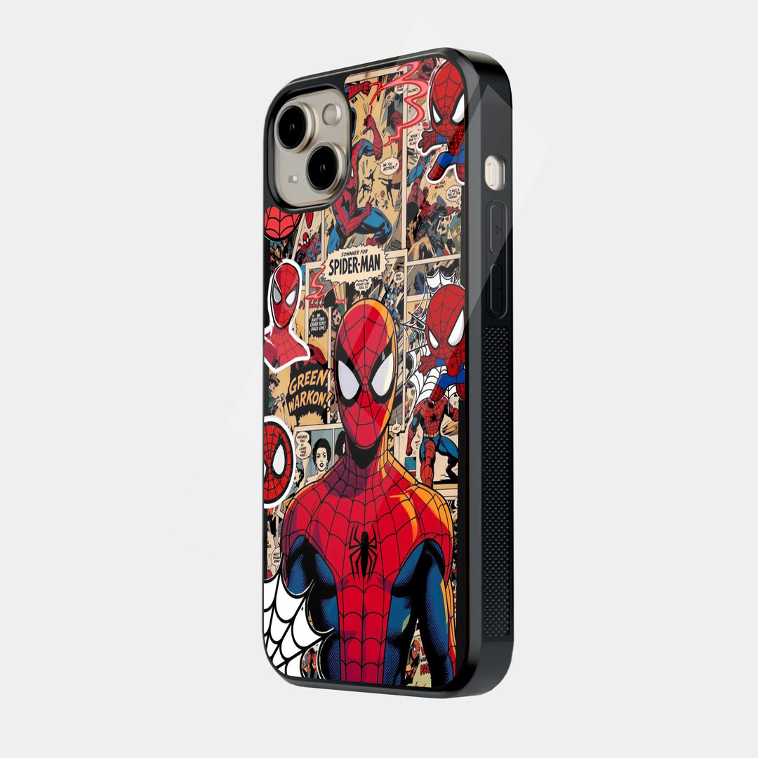 Spider-Man Comic Portrait iPhone case - side view