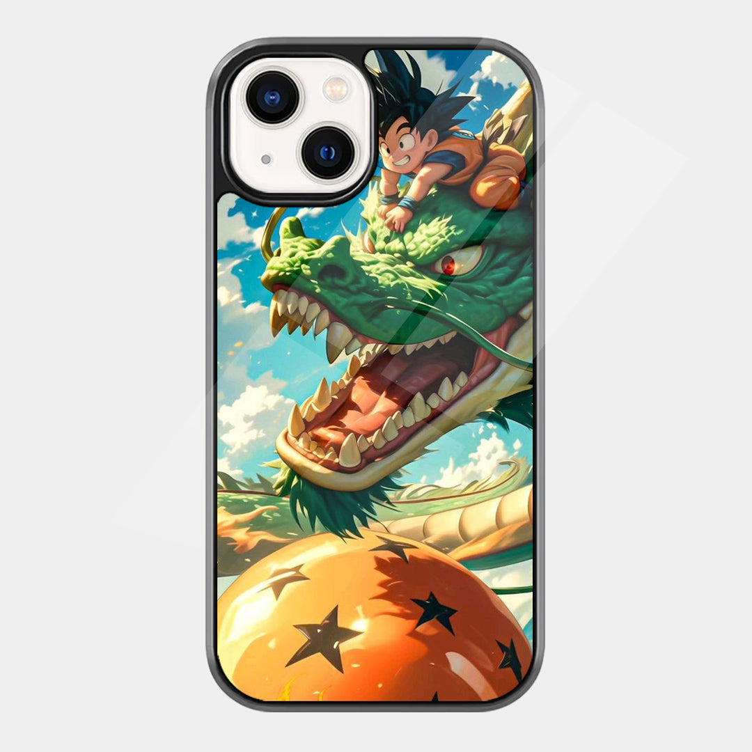 Shenron and Dragon Ball iPhone case - front view