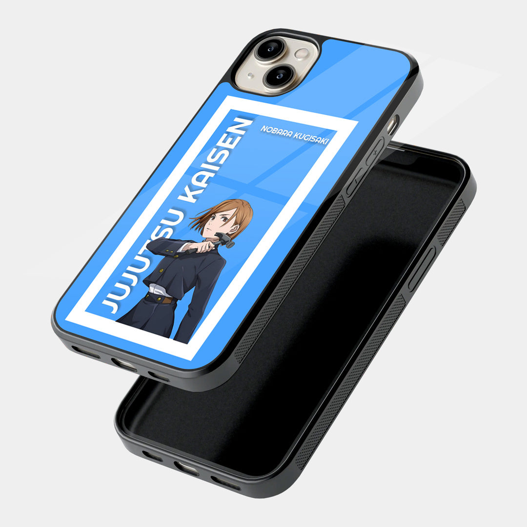 Jujutsu Kaisen Character Card iPhone case - angled view
