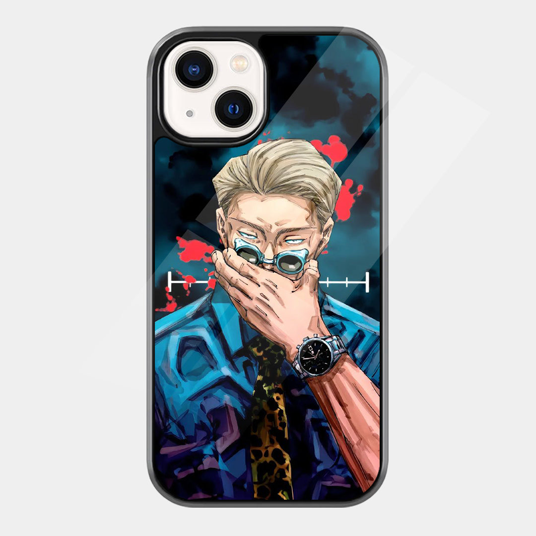 Blond Anime Sorcerer iPhone case - front view