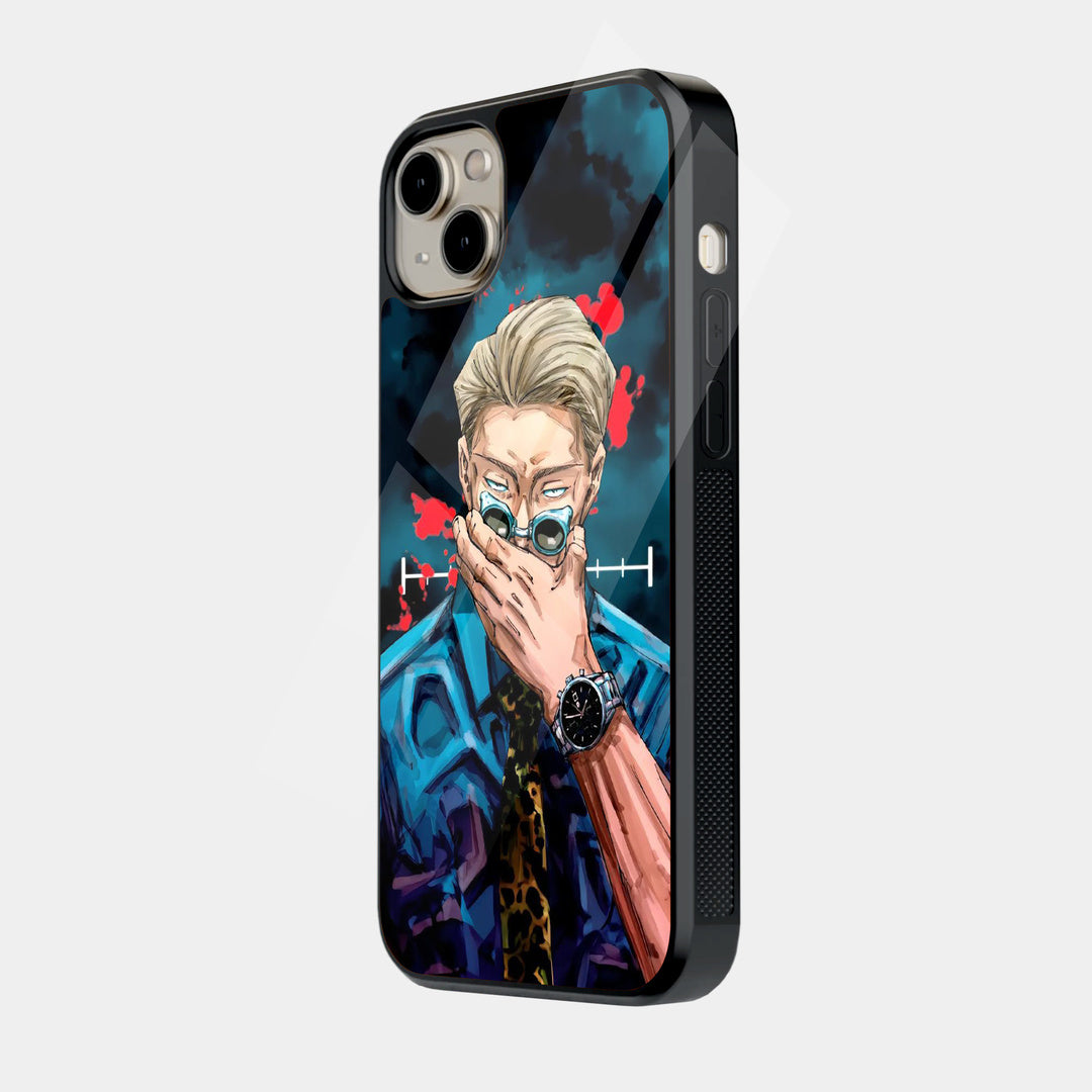 Blond Anime Sorcerer iPhone case - side view