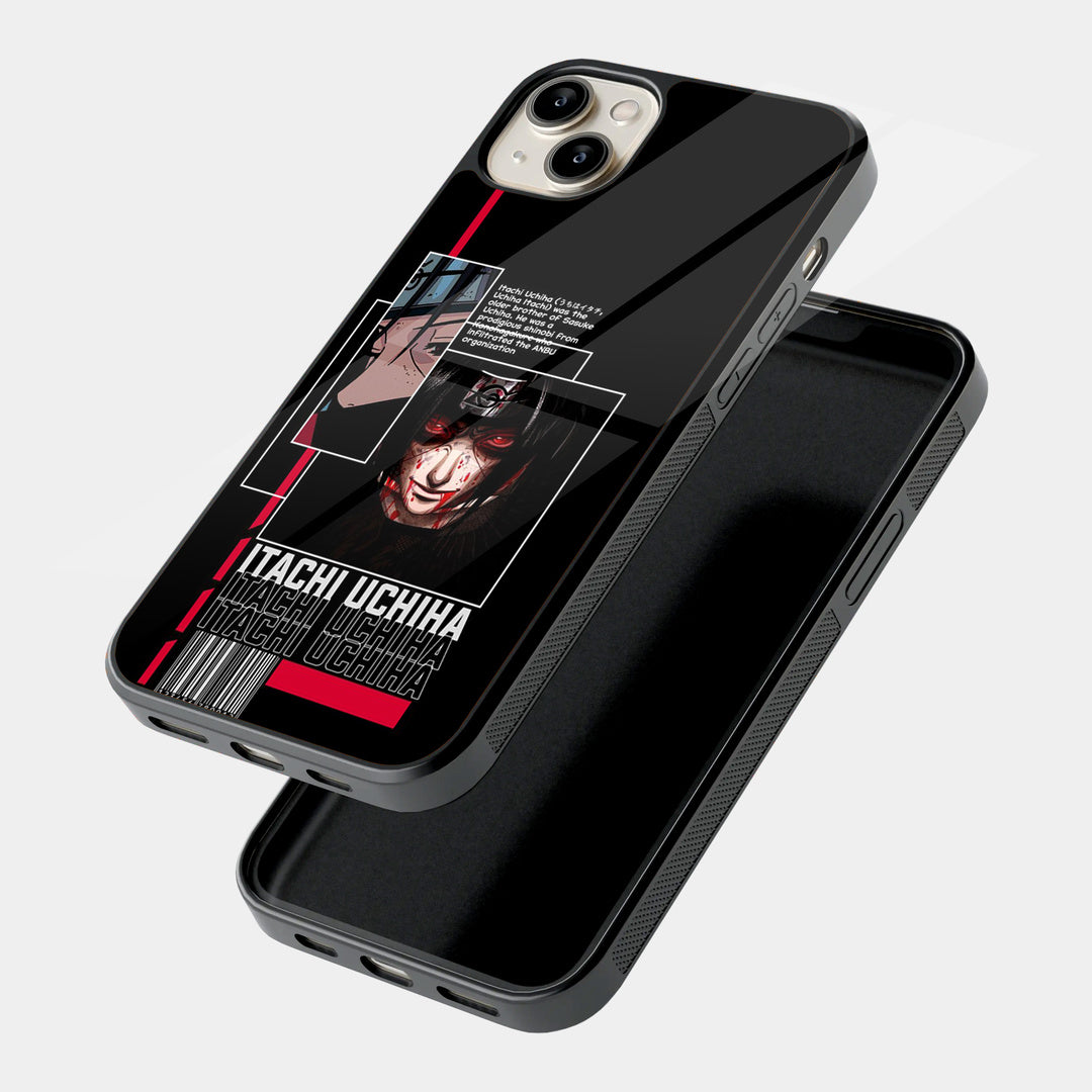 Itachi Uchiha Poster iPhone case - angled view