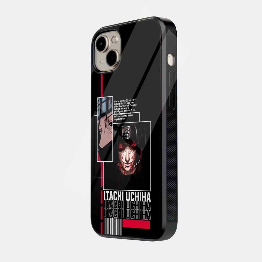 Itachi Uchiha Poster iPhone case - side view