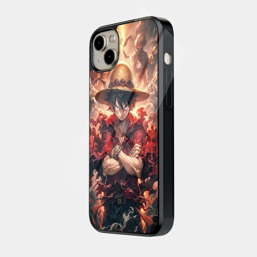 Luffy in Flames iPhone case - side view