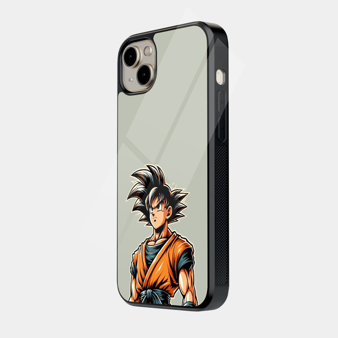 Goku on Cream iPhone case - side view