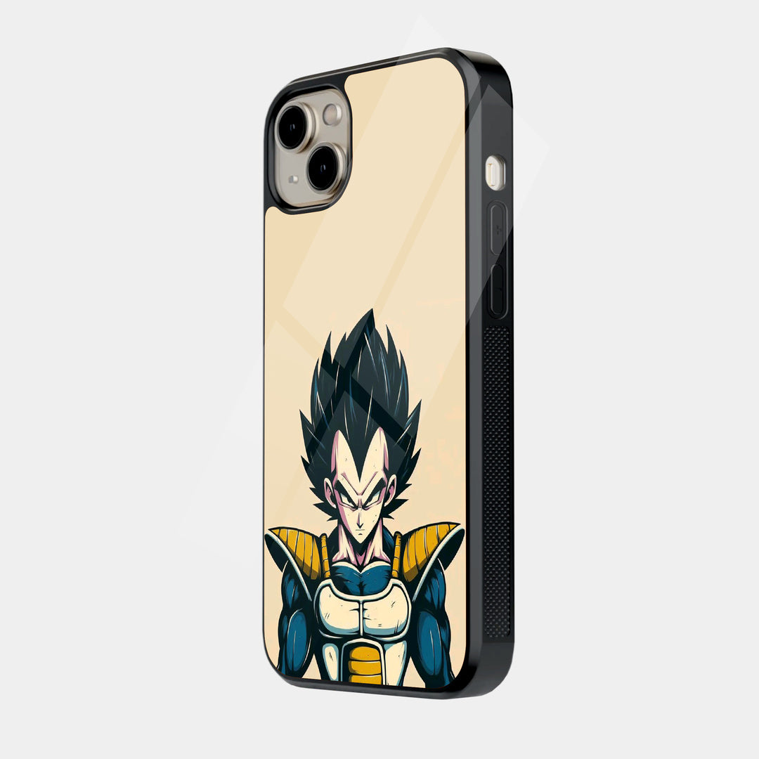 Vegeta on Cream iPhone case - side view