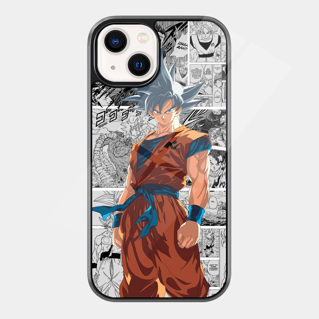 Goku Manga Collage iPhone case - front view