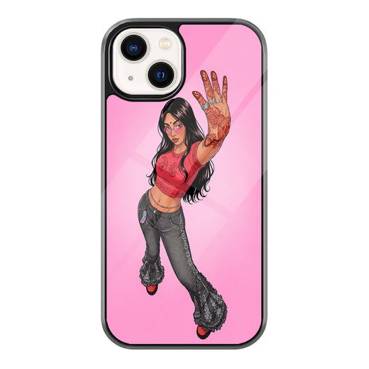 Henna Hand Y2K Fashion Muse iPhone case - front view