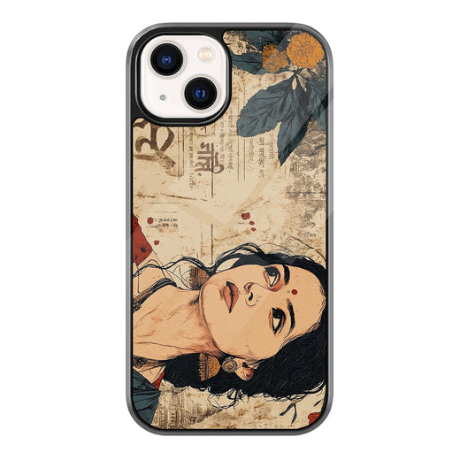 Marigold Portrait iPhone case - front view