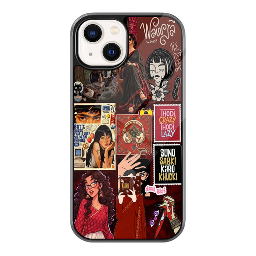 Desi Girl Collage iPhone case - front view