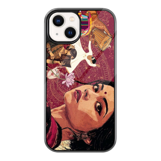 Indian Portrait Collage iPhone case - front view