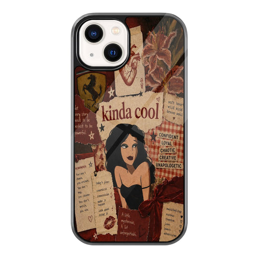 Kinda Cool Moodboard iPhone case - front view