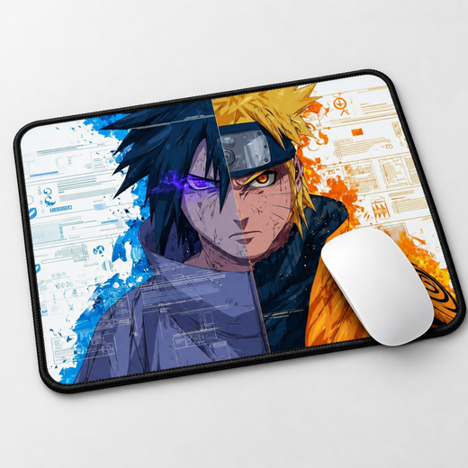 Naruto Sasuke Rivalry Anime Mouse Pad - full design view