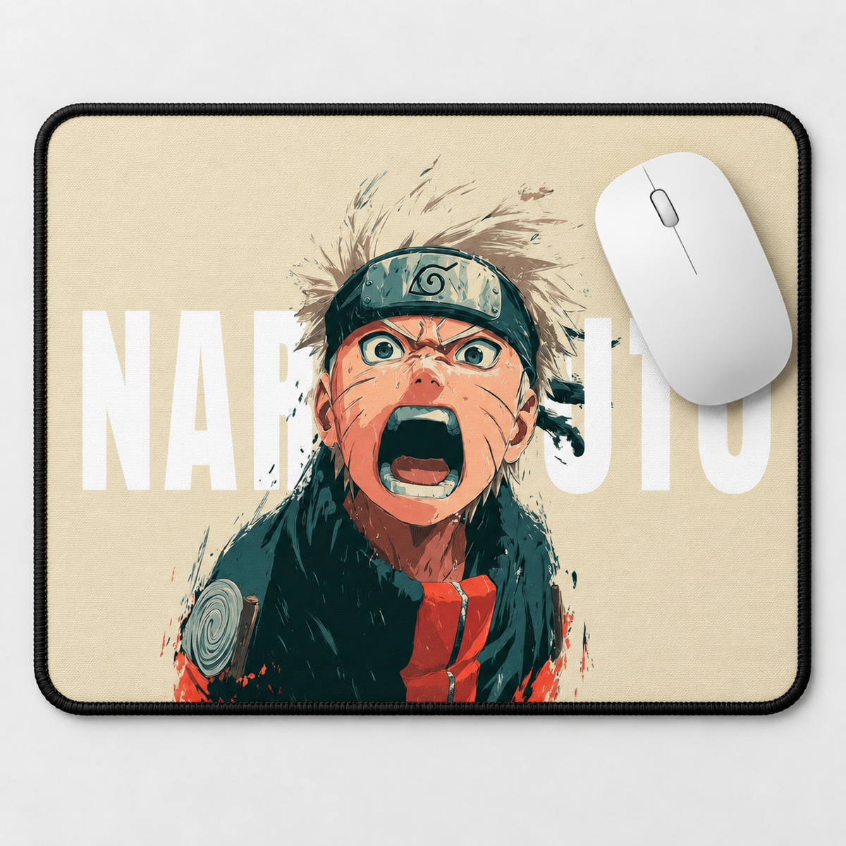 Naruto Shout Manga Anime Mouse Pad - styled setup view