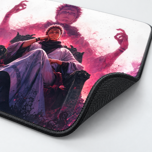 Sukuna Cursed Shadow Anime Mouse Pad - full design view
