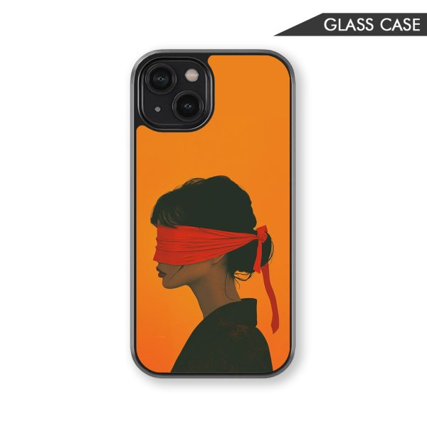 Blindfold Girl Sleek Phone Cover