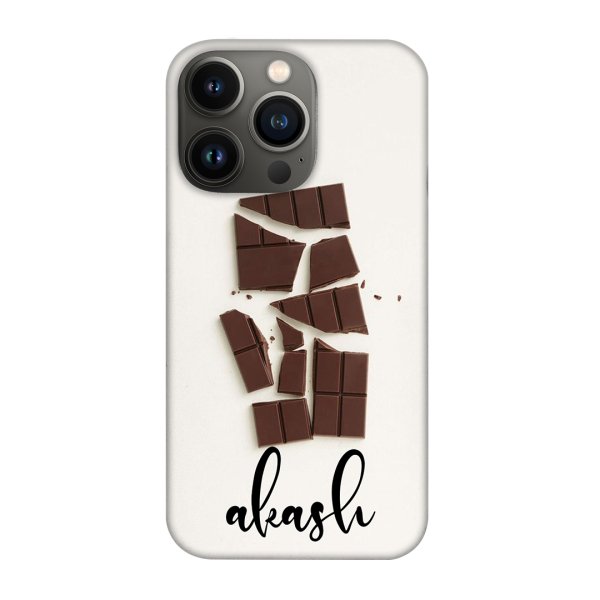 Chocolate Phone Cover With Name Print For Boys