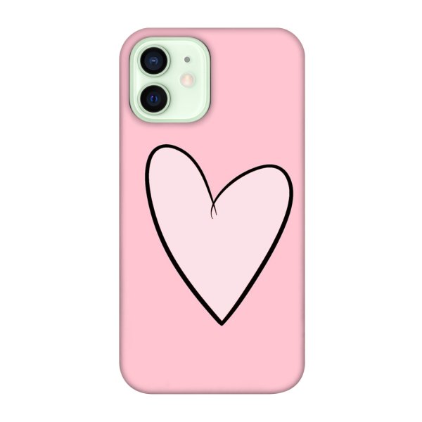 Pink Background With Heart Style Phone Cover 