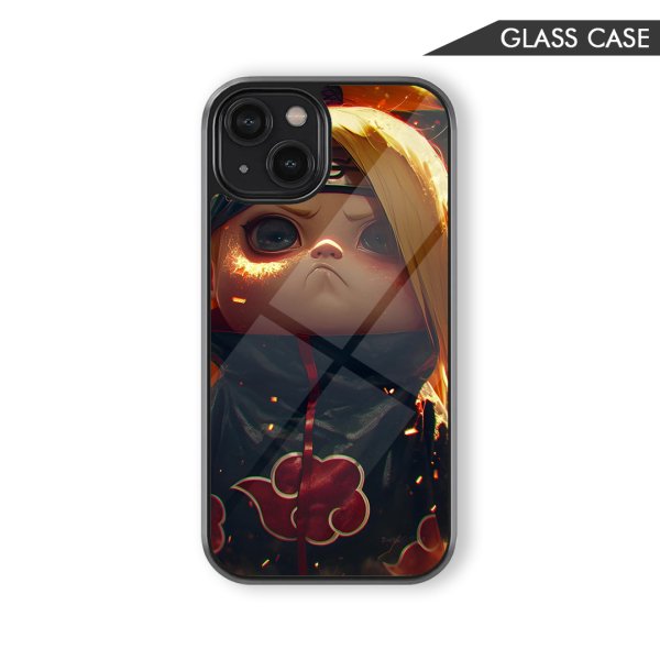 Deidara Child Style Akatsuki Glass Phone Case