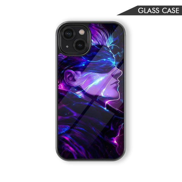 Gojo 3d Multicolor Glass Phone Case