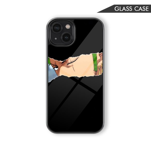 Zoro Half Face Glass Phone Cover