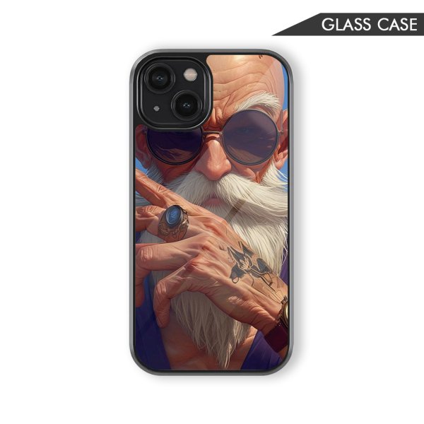 Master Roshi 3d Style Glass Phone Cover