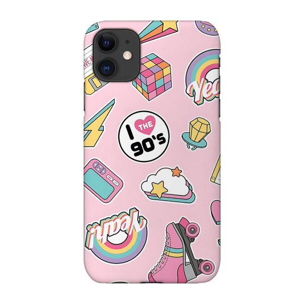 Pink Background Multi Sticker Phone Case