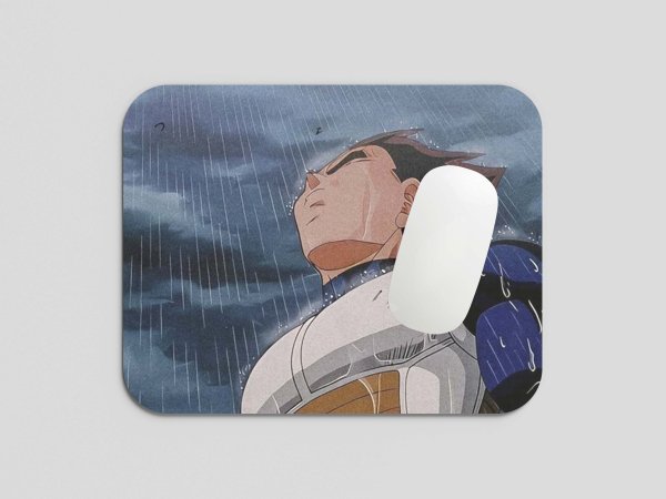 Vegeta Rain Standing Mouse Pad