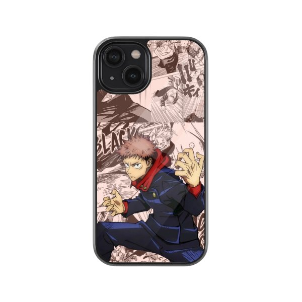 Yuji Itadori Classy Glass Phone Case