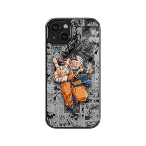 Goku Story Style Glass Phone Case