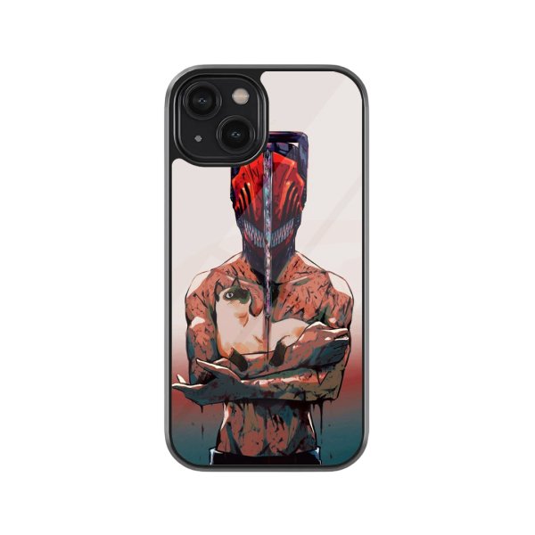 Chainsaw Men Glass Phone Case