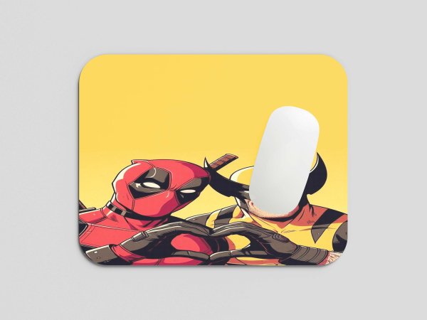 Deadpool And Wolverine Love MousePad