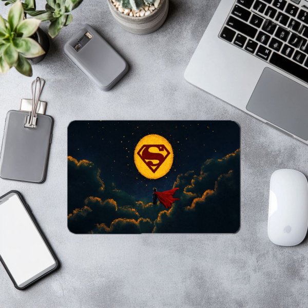 Superman On Cloud Mouse Pad