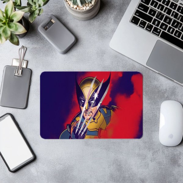 Wolverine Red Anger Style Mouse Pad