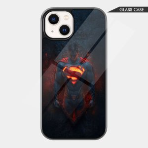 SuperMan Dark Glass Phone Cover