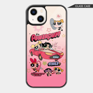 Powerpuff Girls Pink Car Glass Phone Case - Cute Cartoon For Girls