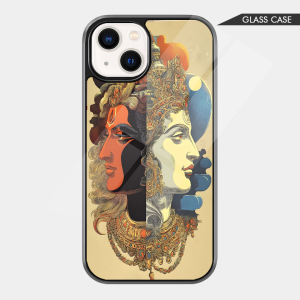 Vishnu Mahesh Half-Face Divinity Strong Glass Case