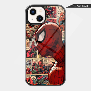 Spiderman Retro Comic Strong Glass Case